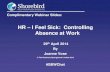 I Feel Sick - Controlling Absence at Work