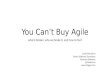 You Can't Buy Agile