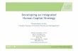 Heckelman - Developing an Integrated Human Capital Strategy
