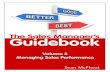 Sales Manager’s Guidebook Volume 3 - Managing Sales Performance