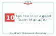 BamBam! Teamwork Academy: 10 tips how to become a good Team Manager