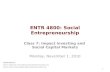 ENTR4800 Class 7 - Impact Investing and Social Capital Markets