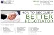 How to become a better negotiator