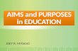 Aims and Purposes in Education