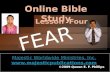 Bible Study  Onlines Lesson 4 Fear