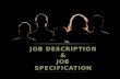 Job description & job specification