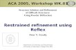 Restrained refinement using Reflex