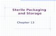 Chapter 13  sterile packaging