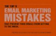 Top 9 Email Marketing Mistakes