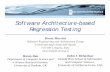 Software Architecture-based Regression Testing