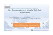 Webinar key considerations in mobile web automation