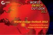 World energy outlook presentationto press