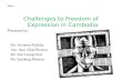 Freedom of expression overall situation in Cambodia
