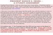 ASSESSING PRESIDENT OBAMA'S LEADERSHIP EFFECTIVENESS