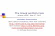 Economides -The Greek and EU crisis