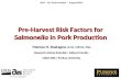 Dr. Marcos Rostagno - Pre-Harvest Risk Factors for Salmonella in Pork Production - PIP