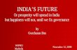 India S  Future   By  Gurcharan  Das ( Nov 2009)