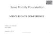 Men’s rights conference final