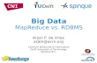 Big data hadoop rdbms