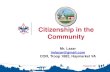 Citizenship in the Community Merit Badge Class Instructor Presentation