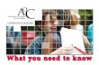 AoC London Region, What you need to know publication 2011