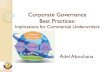Corporate governance . AA best practices