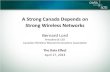 A Strong Canada Depends on Strong Wireless Networks - Bernard Lord