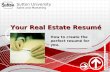Your real estate resume
