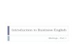 Introduction to Business English - Day 10
