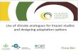 Mer F - Use climate analogues for impact studies, Nairobi Aug 2012