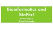 Bioinformatics and BioPerl
