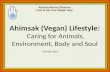 Ahimsak (vegan) lifestyle by sanjay jain