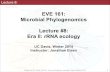 UC Davis EVE161 Lecture 8 - rRNA ecology - by Jonathan Eisen @phylogenomics