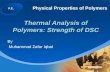 Ppp  Dsc 2 Thermal Analysis Application Of Dsc  Strength Of Dsc