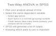 Two Way ANOVA In SPSS