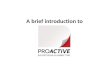 ProActive Advertising & Marketing credentials presentation