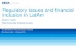 Regulatory issues and financial inclusion in LatAm
