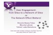 User Engagement: from Sites to a Network of Sites or The Network Effect Matters!