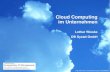 Cloud Computing im Unternehmen / Jan 25th 2011