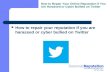 Online Reputation Management: What if You are Cyber Bullied on Twitter?