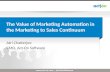 The Value of Marketing Automation in the Marketing to Sales Continuum