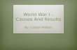 World War I - Causes and Results