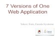 Seven Versions of One Web Application