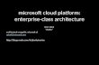Microsoft Cloud Platform: Enterprise-Class Architecture