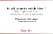 It all starts with the ' (SQL injection from attacker's point of view)