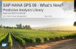 SAP HANA SPS08 Predictive Analysis Library