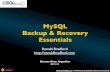 MySQL Backup and Recovery Essentials