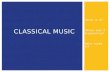 Classical music history