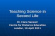 Teaching science in Second Life