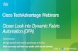 TechAdvantage Webinar - Closer Look into Dynamic Fabric Automation (DFA)